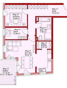 Pfaffenhofen! Neubau! 2,5-Zimmer Obergeschoss-Wohnung mit 11,12 m² Süd-/West-Balkon, FBH, Aufzug, TG-Stellpl., elektrischen Rollläd., Videosprechanlag - Pfaffenhofen (Ilm)