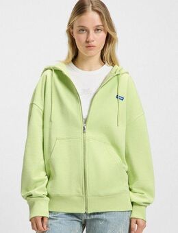 HUGO Blue Sweatjacke Doa mit Kapuze, Logo-Badge