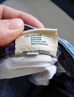 Chi Long-Kinder-Denim-Jeans,Dehnbund,Blau,Töne,5-Pocket,Größe 14/158/164 - Linnich
