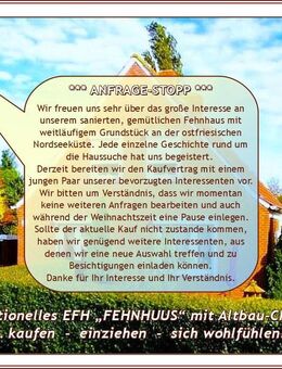 Ostfries. NORDSEE-KÜSTE von privat: saniertes - renoviertes - modernisiertes EFH „FEHNHAUS“ + Garage, NeGeb. auf großem Grdst. - Krummhörn