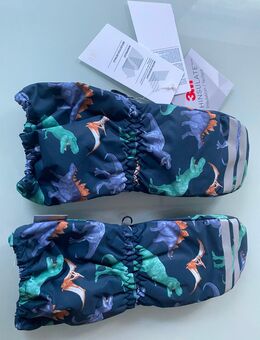 Jungen Kinder Wasserabweisende Skifäustlinge Dino Dinosaurier 3M aus winddichtem und wasserabweisendem Funktionsmaterial Gr. 146/152 - Albstadt
