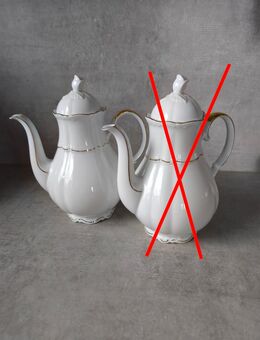 Kaffeekanne aus bayerisch Mitterteich Porzellan - Dresden