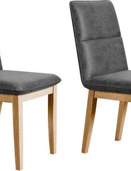 Home affaire Esszimmerstuhl Beluna Polsterstuhl Esszimmer Bestseller (Set, 2 St), Gestell und Beine aus massiver Eiche modernes Landhaus