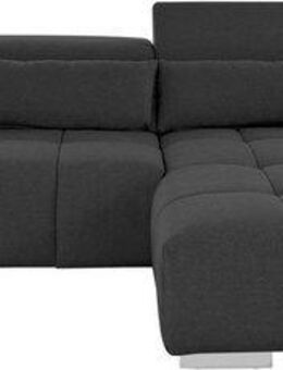 COTTA Ecksofa Orion L-Form, mit 2x Kopfteilverstellung & 3 Nierenkissen