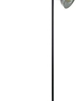 EGLO Stehlampe BARNSTAPLE Stehlampe, E27, Holz und Stahl, Wohnzimmerlampe, Lampe, Ein-/Ausschalter, ohne Leuchtmittel, Stehleuchte, H158 cm, braun-patina, schwarz, 2X40W exkl.