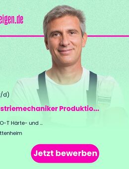 Industriemechaniker (m/w/d) Produktion / Beschichtung - Buttenheim