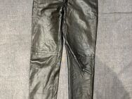 Saki Motorrad Hose Lederhose dickes Glatt Leder schwarz GR ca M - Köln