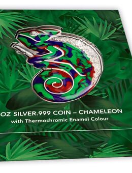 Barbados 2023 5 Dollar Das Chamäleon - Antik Finish - Münster (Hessen)