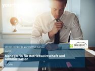 Manager/in für Betriebswirtschaft und Administration - Celle