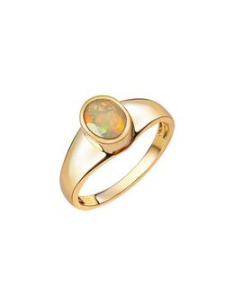 Vivance Fingerring 585/- Gelbgold glanz oval Opal