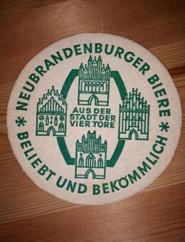 Neubrandenburger Biere AUS DER STADT DER VIER TORE Bierdeckel Bierfilz Coaster - Nürnberg
