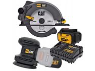 CAT DX59 1400W 185mm Handkreissäge Kreissäge Bürstenloser Exzenterschleifer CAT DX42B 18V 125mm Set mit Akku & Ladegerät Set5342 - Wuppertal