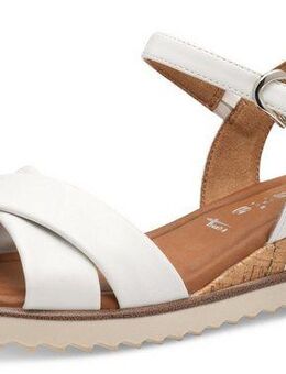 Tamaris Sandalette, Keilabsatz, Sommerschuh, Riemchensandale mit Schnallenverschluss