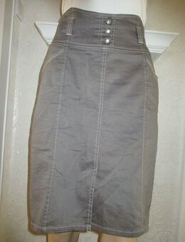 NEU * Stylisch * Bleistift * Etui * Shift * Skirt * High waist Mini- Rock "BIBA by ESCADA" Gr. 34- 36/ XS- S * schiefer- grau * - Riedlingen