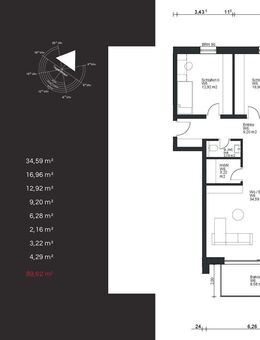 WE6: moderne 3-Zimmer-Wohnung mit Balkon in Trier-Biewer - Trier