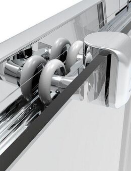 welltime Eckdusche Trento Plus, BxT: 90x90 cm, Sicherheitsglas, Anti-Kalk-Versiegelung, variabler Verstellbereich, mit Schiebetüren