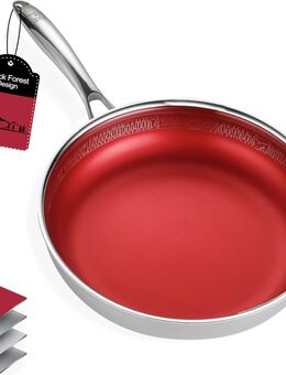 Fixline Bratpfanne Ø28cm Antihaftbeschichtung rot - Birkenfeld (Baden-Württemberg)
