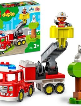 LEGO® Feuerwehrauto (10969), LEGO® DUPLO Konstruktionsspielsteine, (21 St), mit Sirene und Licht, Made in Europe