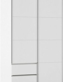rauch Schwebetürenschrank Kleiderschrank Schrank Garderobe Wäscheschrank SEVILLA (in 3 verschiedenen Ausstattungen BASIC/CLASSIC/PREMIUM) Metall-Griffleisten alufarben oder Graumetallic MADE IN GERMANY