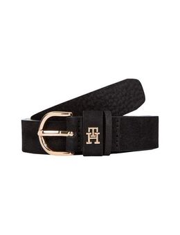Tommy Hilfiger Ledergürtel ESSENTIAL EFFORTLESS 2.5 NUBUCK Logoemblem, weiche Haptik