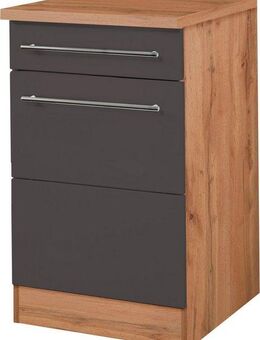 KOCHSTATION Unterschrank KS-Wien Breite 50 cm, mit 1 Tür und 1 Schubkasten