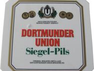 Dortmunder Union Brauerei - Siegel Pils - Zapfhahnschild - 12 x 12 cm - aus Kunststoff - Motiv 1 - Doberschütz