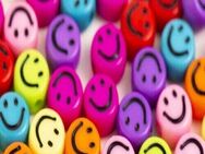 100 Smily Perlen 7 mm Happy Beats Emoji Ausdrucksperlen gemischt Acryl - Hessisch Oldendorf