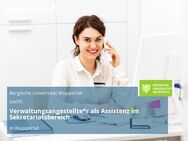 Verwaltungsangestellte*r als Assistenz im Sekretariatsbereich - Wuppertal