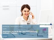 Assistenz (m/w/d) der Geschäftsleitung - Vollzeit / Teilzeit - Köln