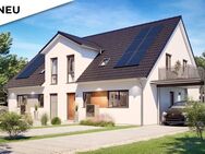 Doppelhaushälfte mit 1 oder 2 WE inkl. 540 m² Baugrundstück in 18182 Bentwisch nahe Rostock - Bentwisch
