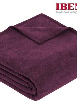 Wohndecke Luxus, IBENA, verschiedene Größen, unifarbenes Design, Kuscheldecke