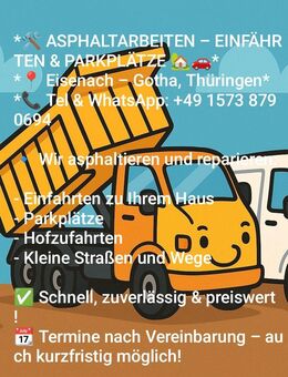 *🛠️ ASPHALTIERUNGEN & ZUFAHRTSREPARATUREN - Gotha Zentrum