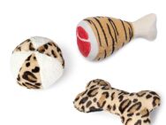 Karlie Hundespielzeug Tigerkeule - 3er Set (Ball, Knochen, Keule)