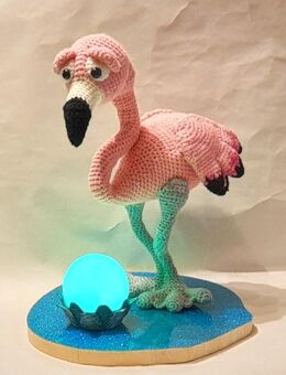 Dekoleuchte LED Flamingo Nachtlicht Farbwechsel Kugel Lotus - Walchum