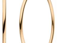 JOBO Paar Creolen, Edelstahl roségoldfarben beschichtet 40 mm