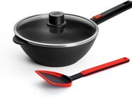 WOLL MADE IN GERMANY Wok Logic XR, Aluminiumguss, Ø 24, inkl. Deckel und Wok-Wender, Induktion