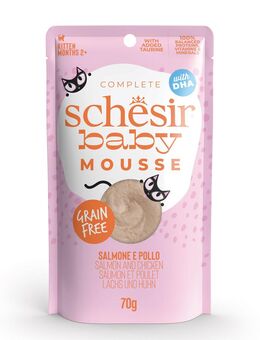 Schesir Baby Mousse 12 x 70 g - Lachs und Huhn