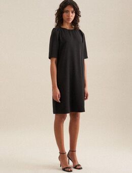 seidensticker Sommerkleid Schwarze Rose Kurzarm Rundhals Uni