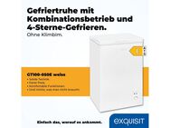 exquisit Gefriertruhe GT100-050E weiss, 54,5 cm breit, 99 l