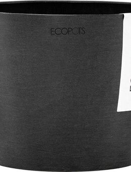 ECOPOTS Blumentopf STOCKHOLM Dark Grey, BxTxH: 16x16x12,5 cm