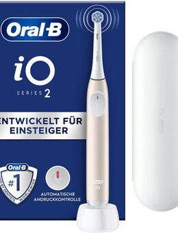 Oral-B Elektrische Zahnbürste iO Series 2, Aufsteckbürsten: 1 St., für die sanfte Reinigung, Reise-Etui