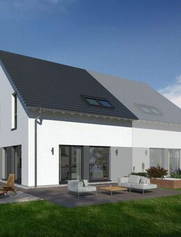 Okal-Haus Neubau-Doppelhaushälfte - Familienfreundliches Layout, flexible Räume - Stelle