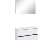 Home affaire Badmöbel-Set Wisla, (Set, 2-St), Spiegelschrank, WBU mit Siphonausschnitt u. Push-to-open, Breite 80 cm
