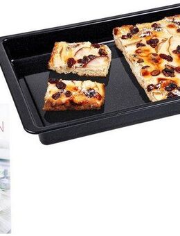 CHG Backblech Emaille - inkl. Backbuch, Emaille, Stahlblech, (Set, 2-St., 1x Backblech + 1x Backbuch), Backbuch mit tollen Rezeptideen, Made in Germany