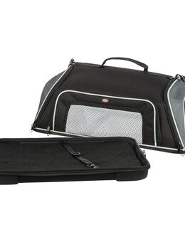 Trixie Airline Tragetasche Boarding - schwarz/grau, L 55 x B 23 x H 40 cm
