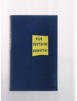 Für Deutsche verboten,Erwin Peter Close,Stuttgarter Hausbücherei - Linnich