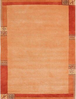 LUXOR living Wollteppich India, rechteckig, Höhe: 20 mm, reine Wolle, handgeknüpft, mit Bordüre, auch als Läufer