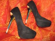 NEU * Ausgefallen * sexy * Plateau * High- Heels * Pumps ''Harald Glööckler * Pompöös'' Gr. 38/ 5 * schwarz * bunt * - Riedlingen