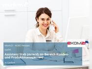 Assistenz Stab (m/w/d) im Bereich Kunden- und Produktmanagement - Gießen