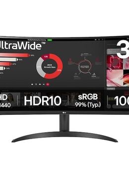 LG, 34 Zoll, UltraWide, 1800R Curved QHD Monitor, 3440 x 1440 (Gebraucht wie Neu) - Ronneburg (Hessen)